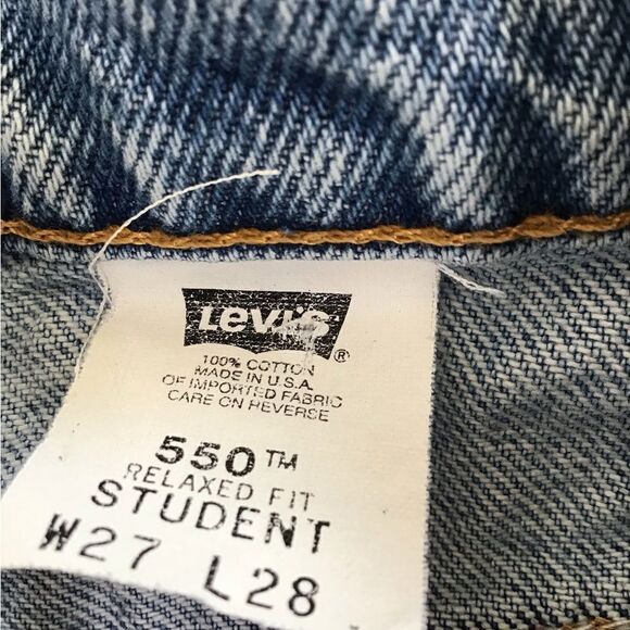 Levi’s Jeans 550 Orange Tab Vintage Mom High Waist Straight Leg Size 27 X 28 - Picture 6 of 14